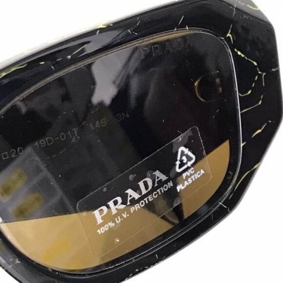 Prada Black Marble Effect Sunglasses main image 3